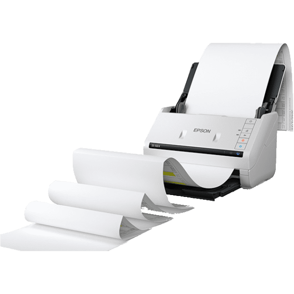 Papers Coming From Epson DS 530 Duplex Document Scanner