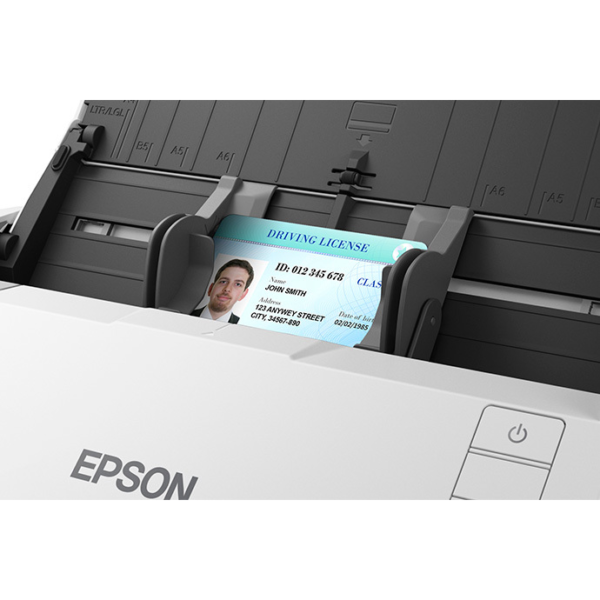 Driving License in Epson DS 530 Duplex Document Scanner