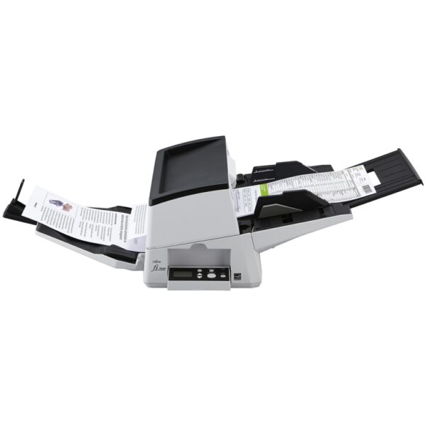 Fujitsu fi 7600 Document Scanner in White and Black Side