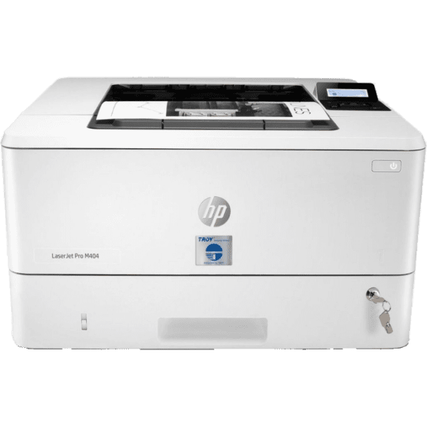 White HP Troy M404 MICR Double Slot Receipt Printer