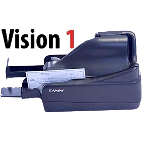 Navy Blue Digital Check Scanner, Panini Vision 1